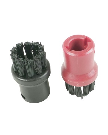 Distri+ - Lot de 4 brosses rondes pour nettoyeur vapeur - compatible avec Karcher - alternative réf d'origine 2.863-058.0