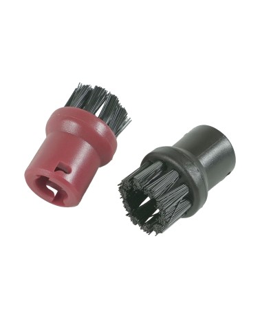 Distri+ - Lot de 4 brosses rondes pour nettoyeur vapeur - compatible avec Karcher - alternative réf d'origine 2.863-058.0