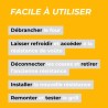 Étapes de l'utilisation du produit