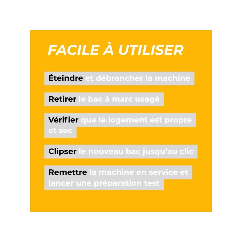 Étapes de l'utilisation du produit