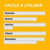 Étapes de l'utilisation du produit