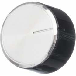 Bouton sélecteur Bosch 00616100 – commande noir et inox pour plaque de cuisson