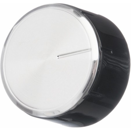 Bouton sélecteur Bosch 00616100 – commande noir et inox pour plaque de cuisson