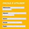 Étapes de l'utilisation du produit