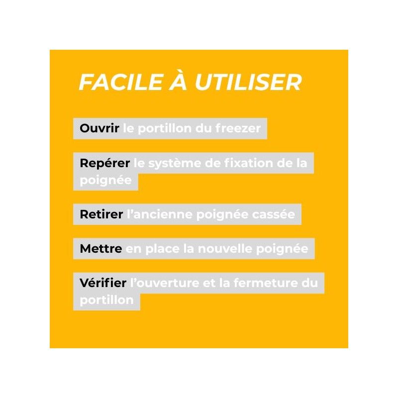 Étapes de l'utilisation du produit
