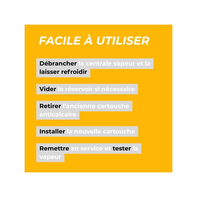 Étapes de l'utilisation du produit