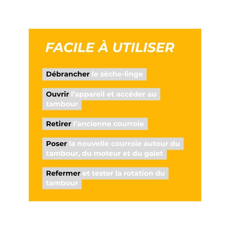 Étapes de l'utilisation du produit