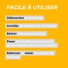 Étapes de l'utilisation du produit