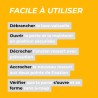 Étapes de l'utilisation du produit