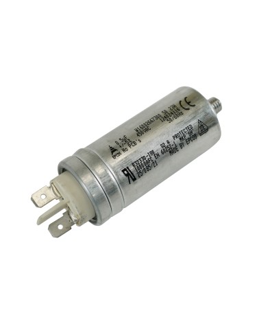 Condensateur de sèche-linge multi-modèles d'origine Ducati 8uF - Compatible avec Indesit - Hotpoint - Ariston