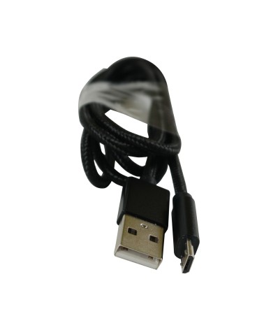 Câble de données et de charge USB-A vers Micro USB - Noir - Compatible Smartphone, tablette android