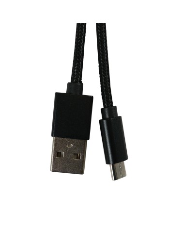 Câble de données et de charge USB-A vers Micro USB - Noir - Compatible Smartphone, tablette android