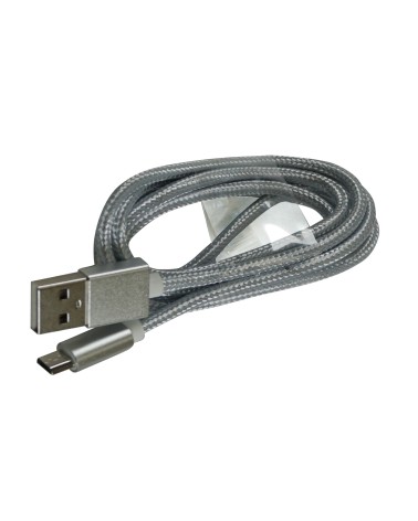 Câble de données et de charge USB-A vers Micro USB - argenté - Compatible Smartphone, tablette android